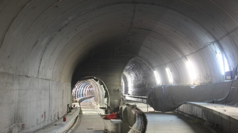 Il tratto della Galleria delle Grazie in uso alla Metropolitana di Genova (Metrogenova)