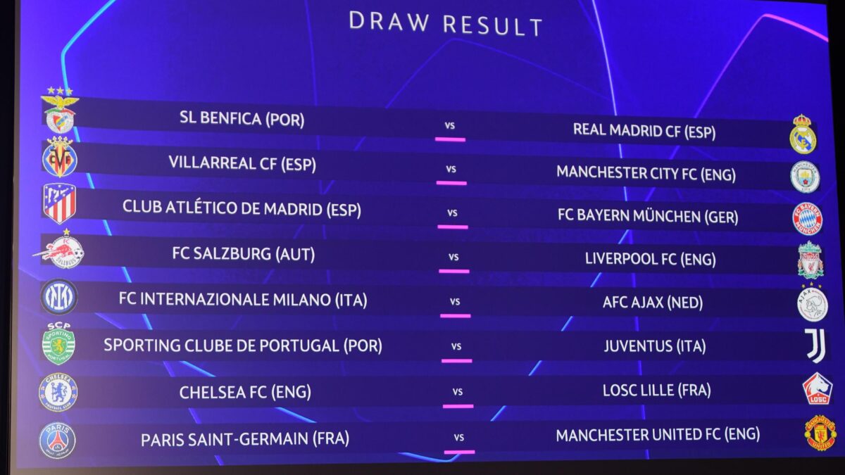 Figura di palta con il sorteggio Uefa e getta