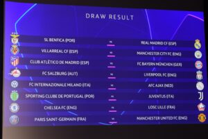 Figura di palta con il sorteggio Uefa e getta