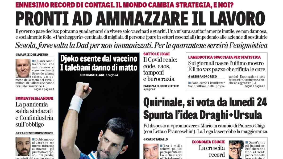 Oggi in edicola