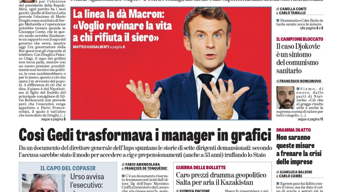 Oggi in edicola