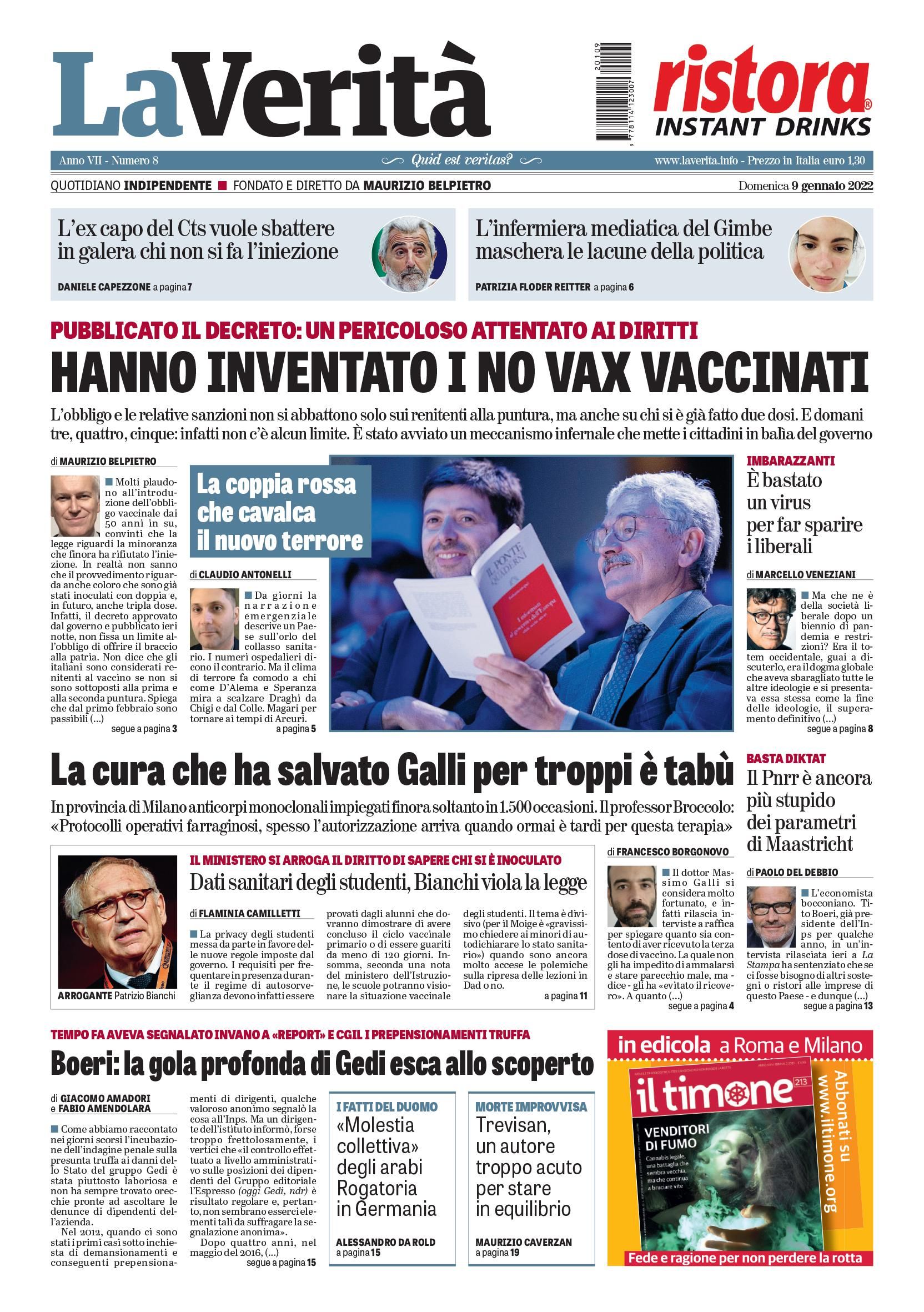 Oggi in edicola