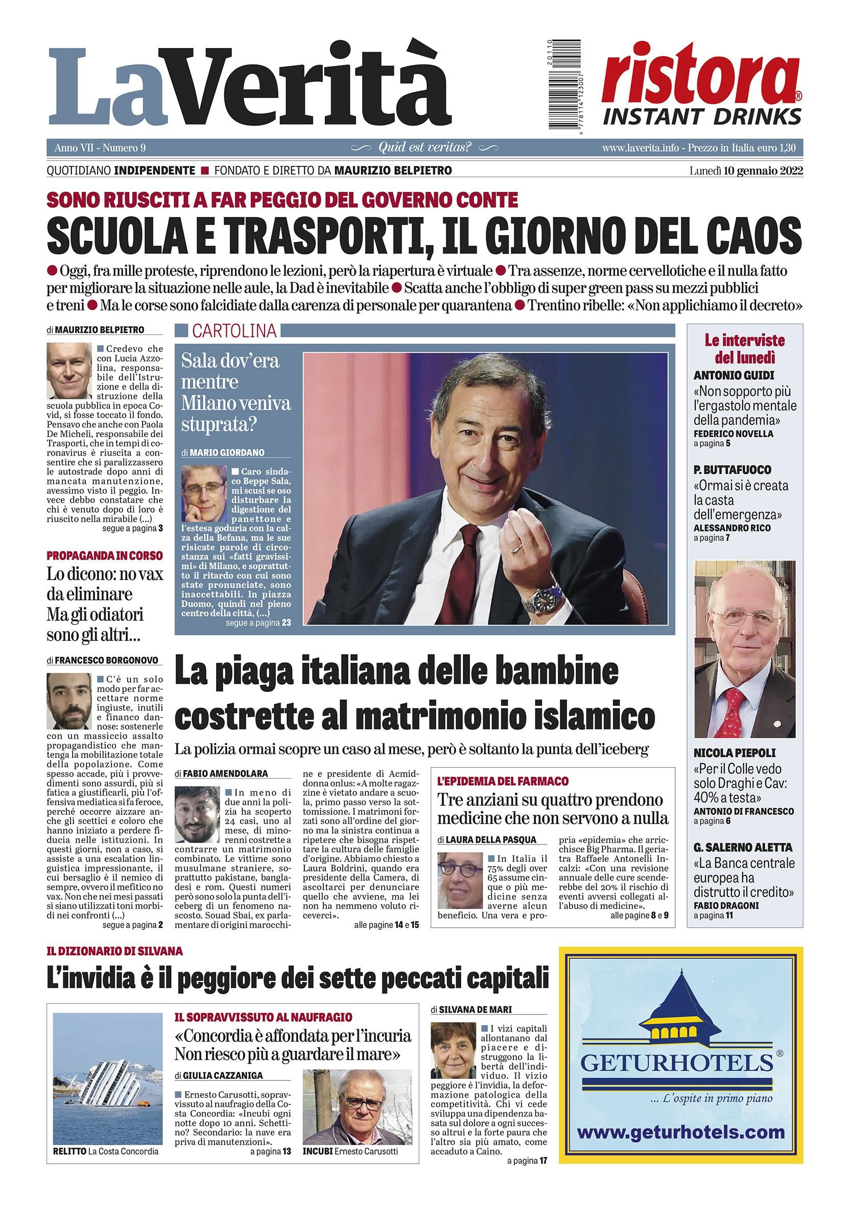 Oggi in edicola