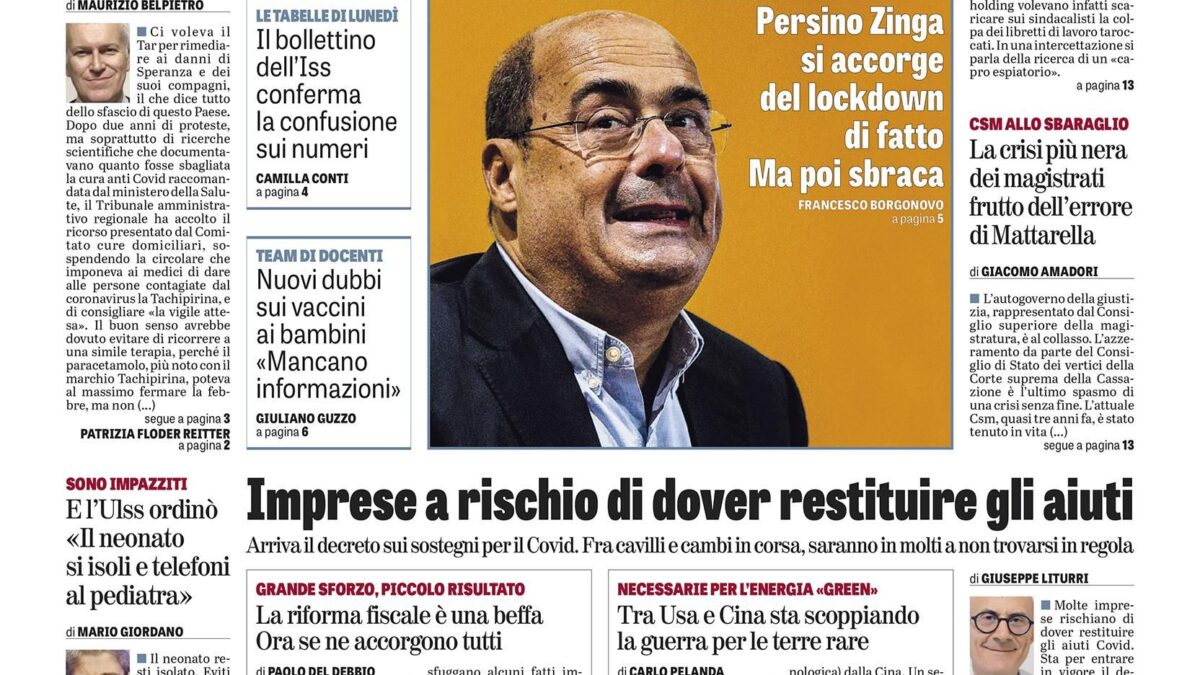 Oggi in edicola