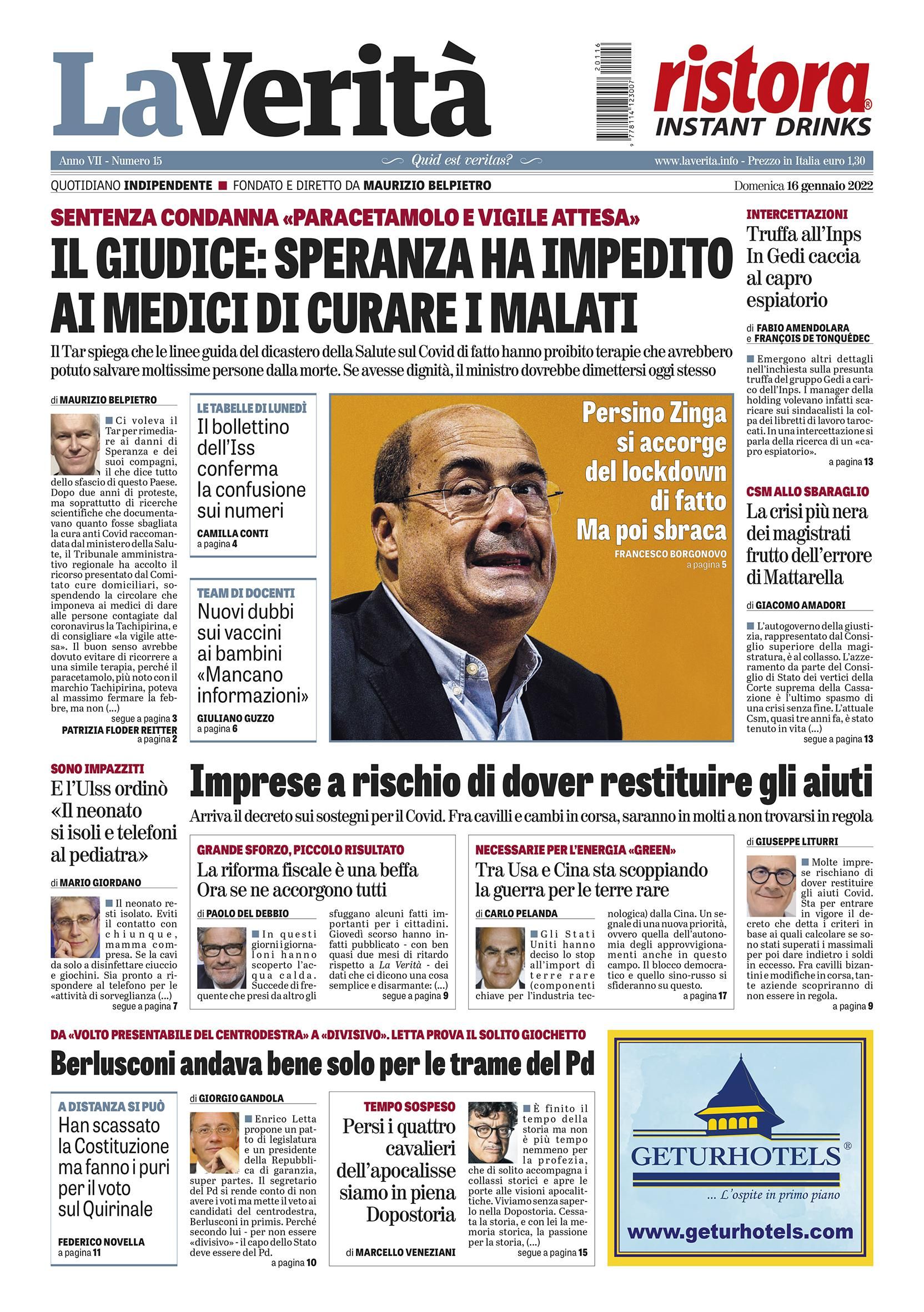 Oggi in edicola