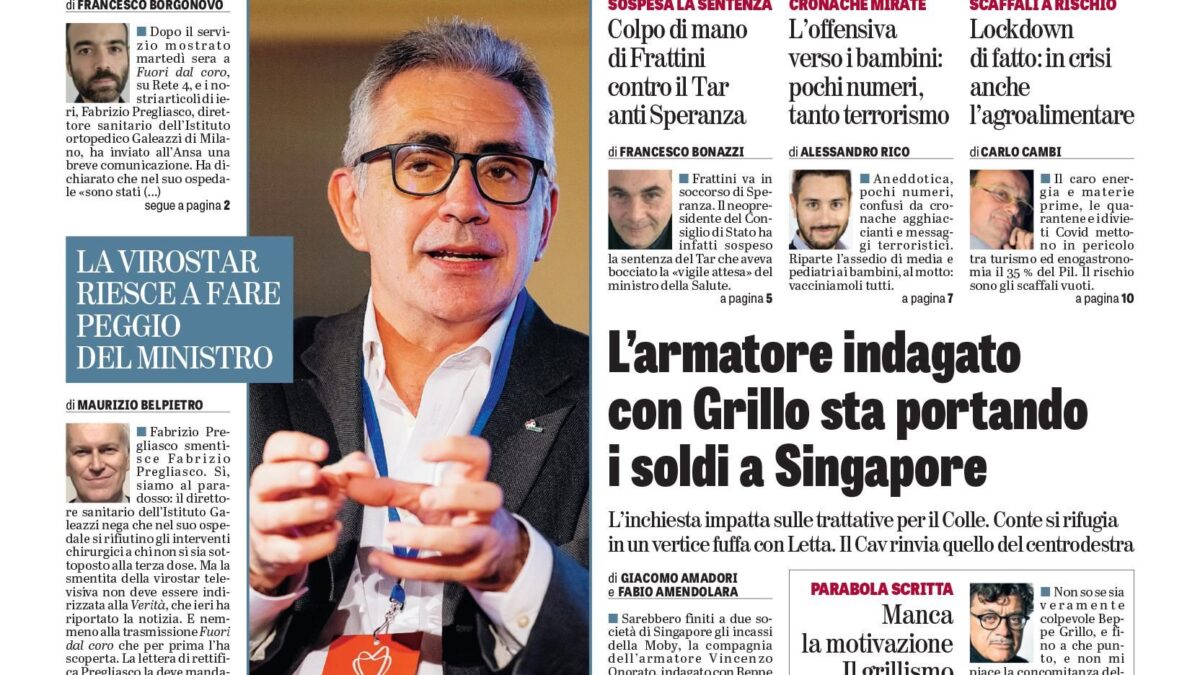 Oggi in edicola