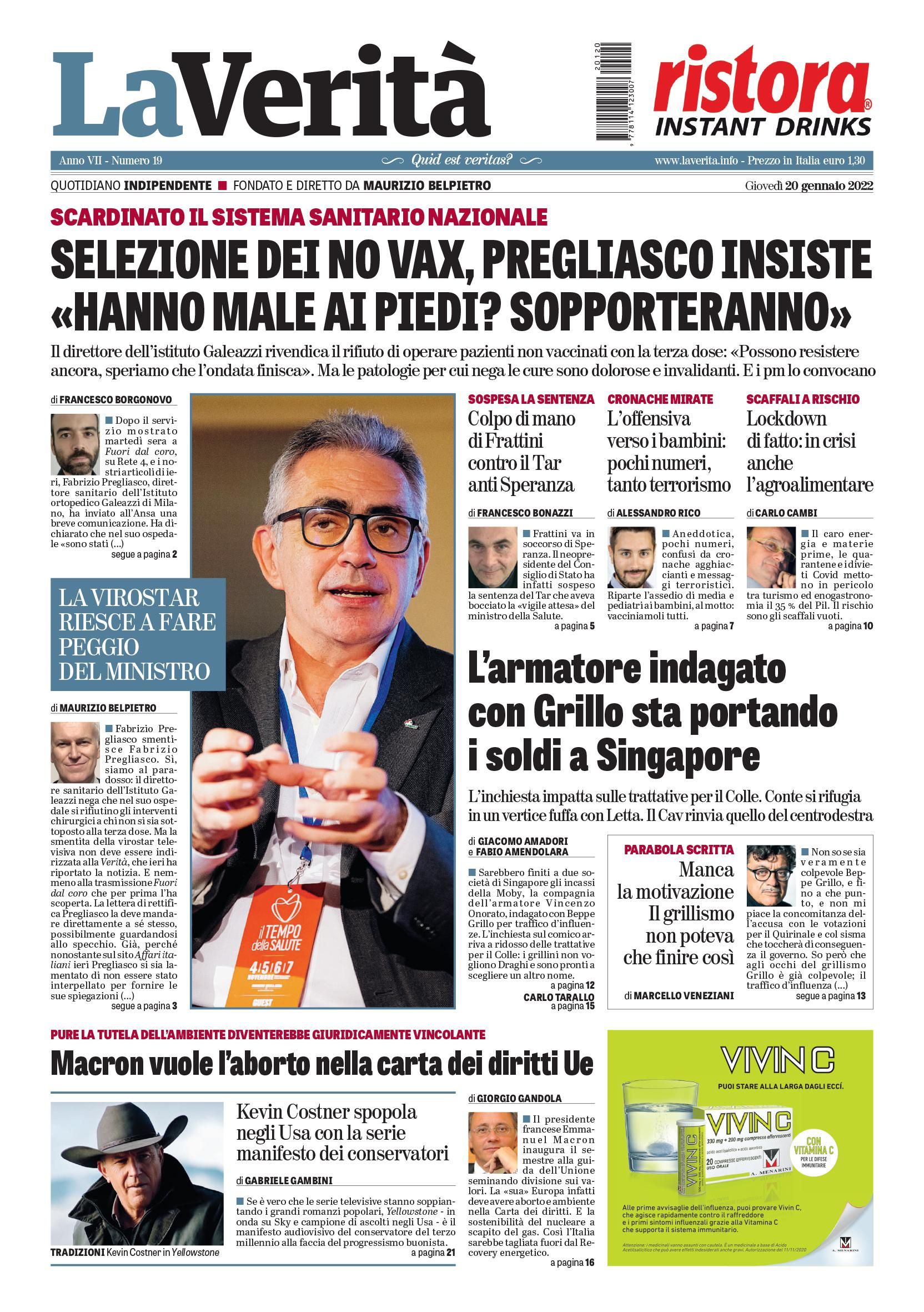 Oggi in edicola