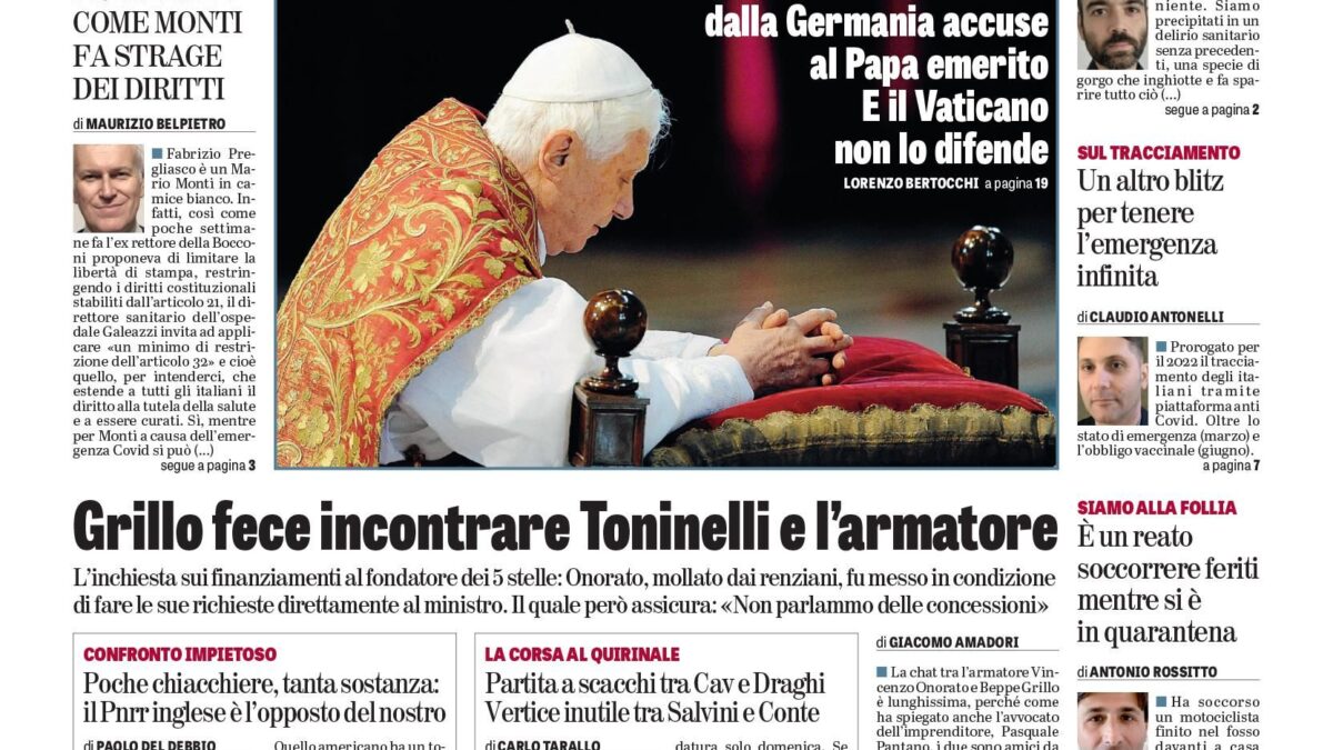 Oggi in edicola