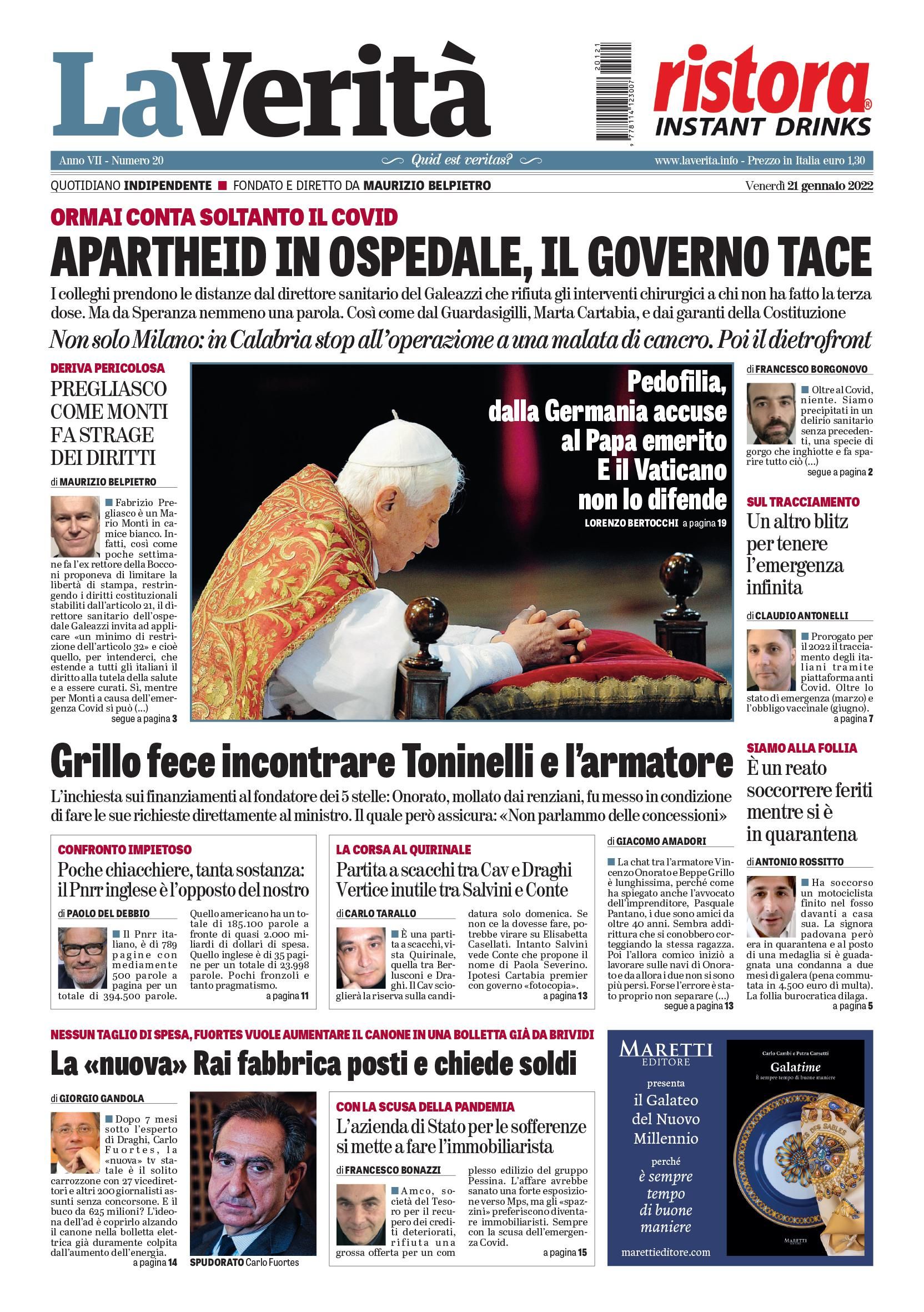 Oggi in edicola