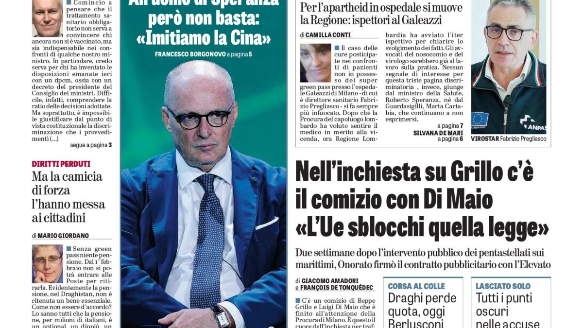 Oggi in edicola