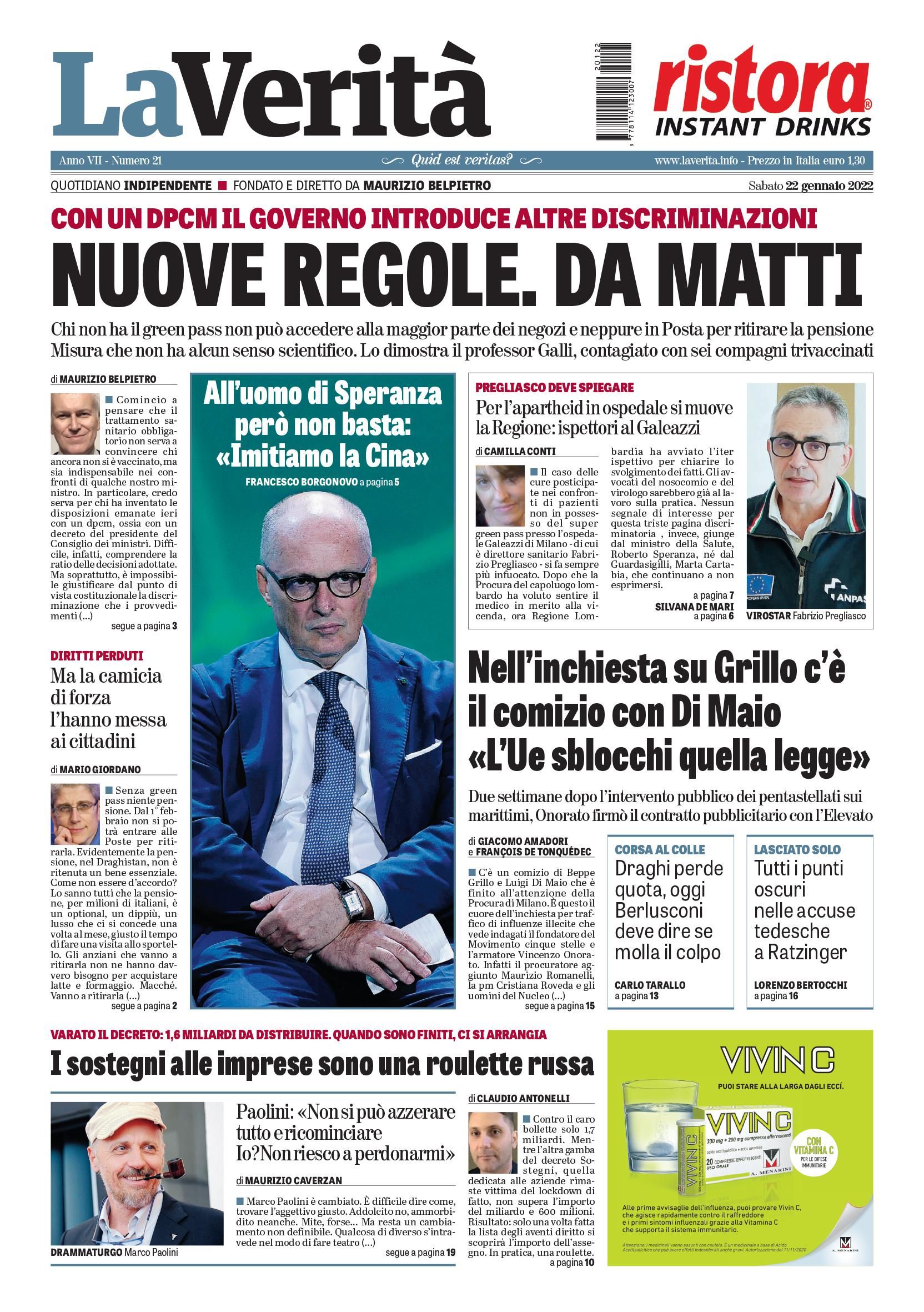 Oggi in edicola