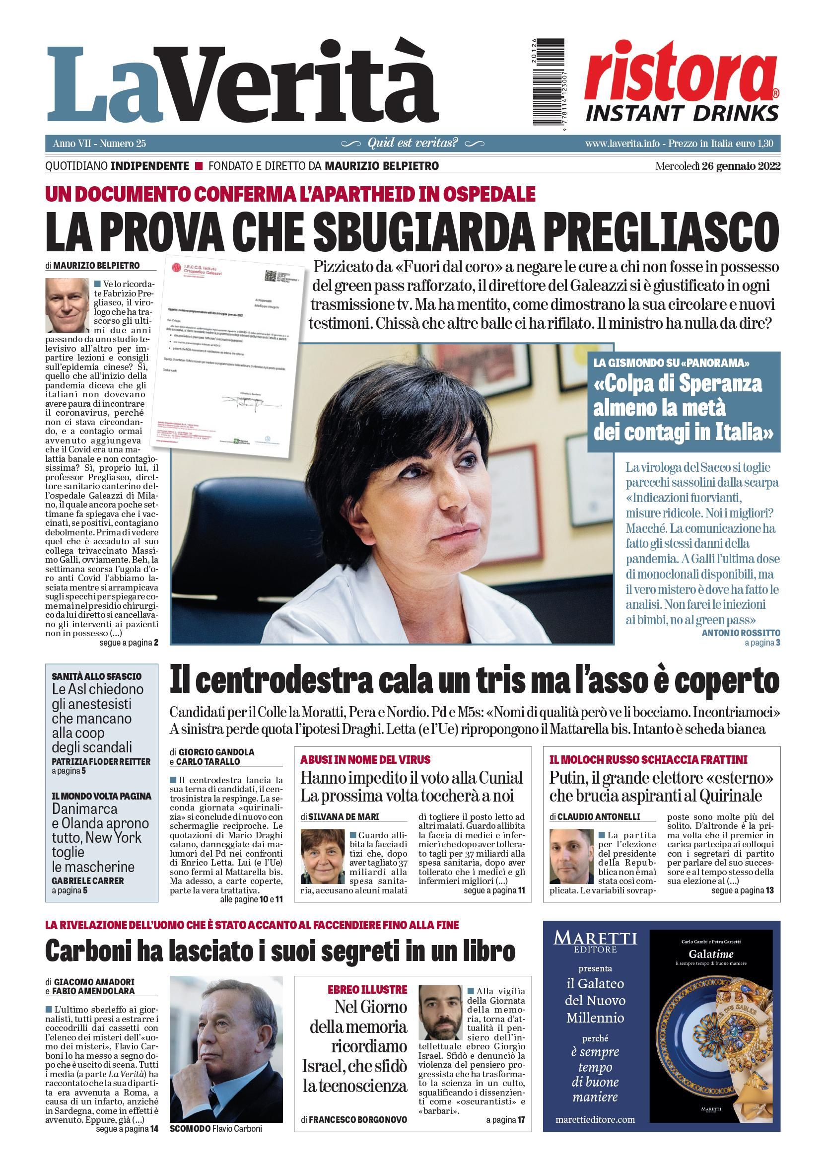 Oggi in edicola