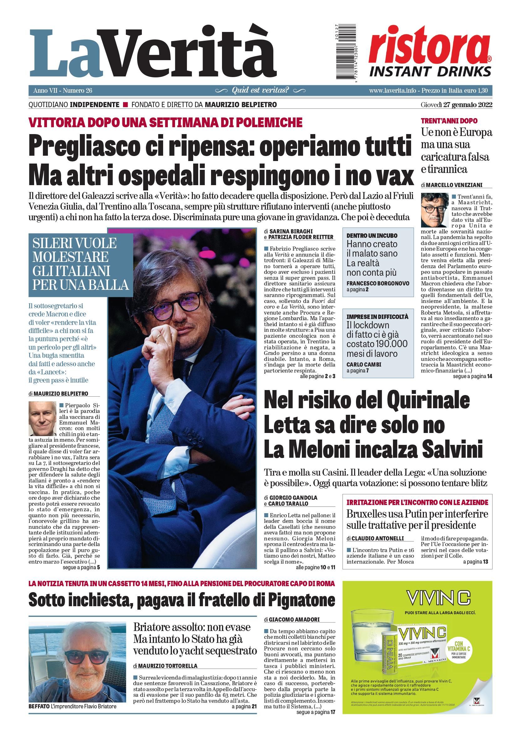 Oggi in edicola