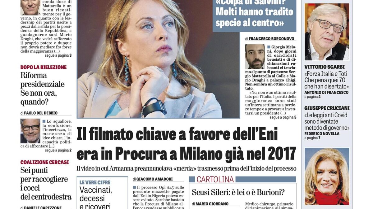 Oggi in edicola