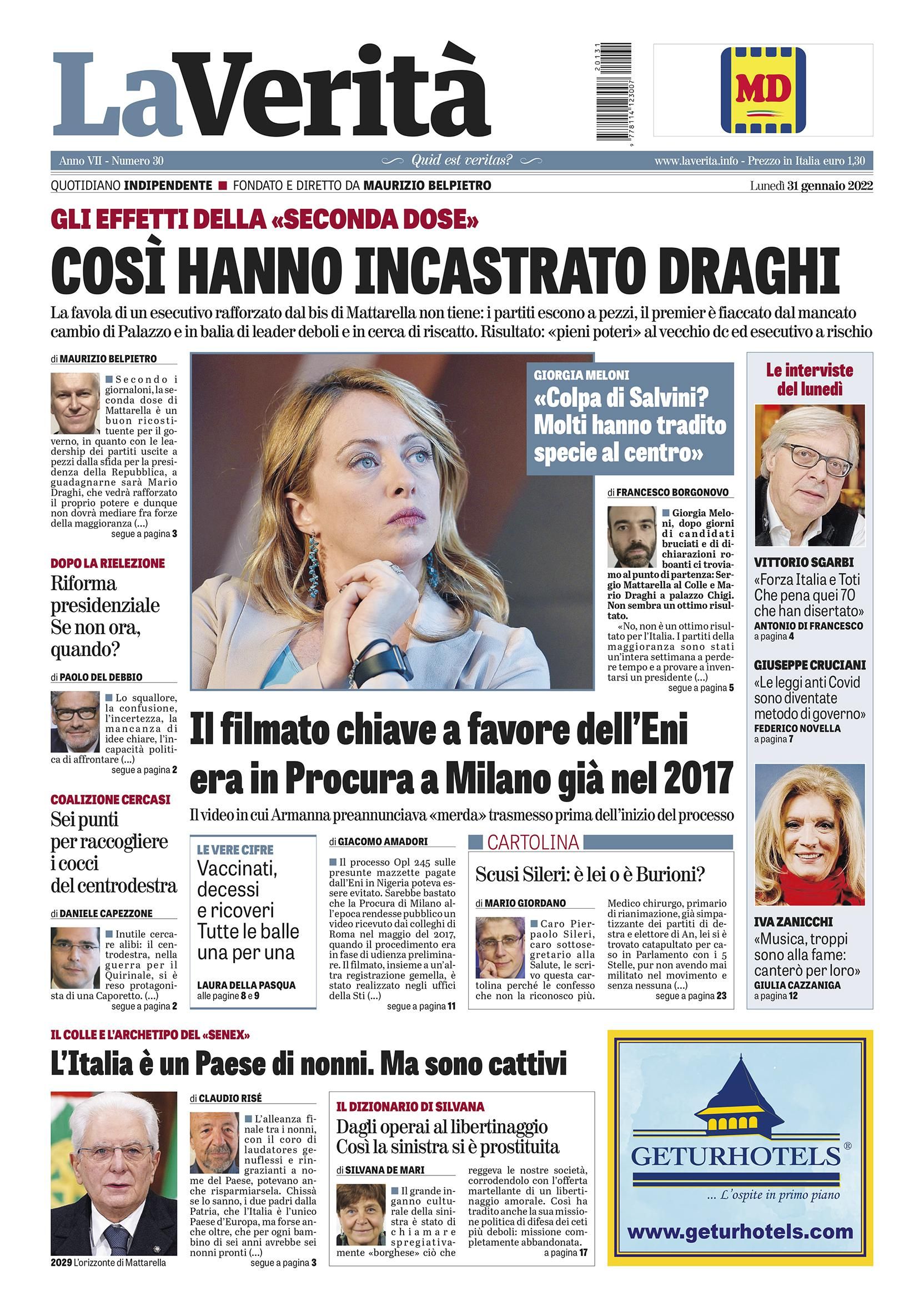 Oggi in edicola