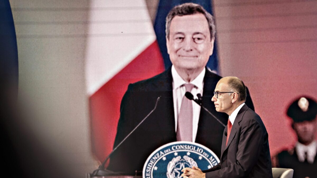 Letta vuole Draghi al Colle per fare il premier