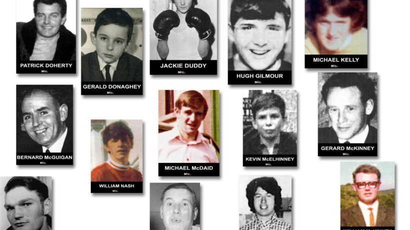 Le vittime della «Bloody Sunday» (courtesy Museum of Free Derry)