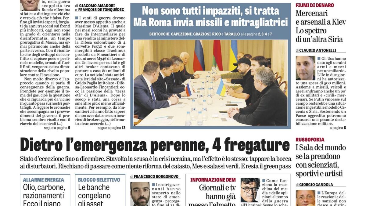 Oggi in edicola