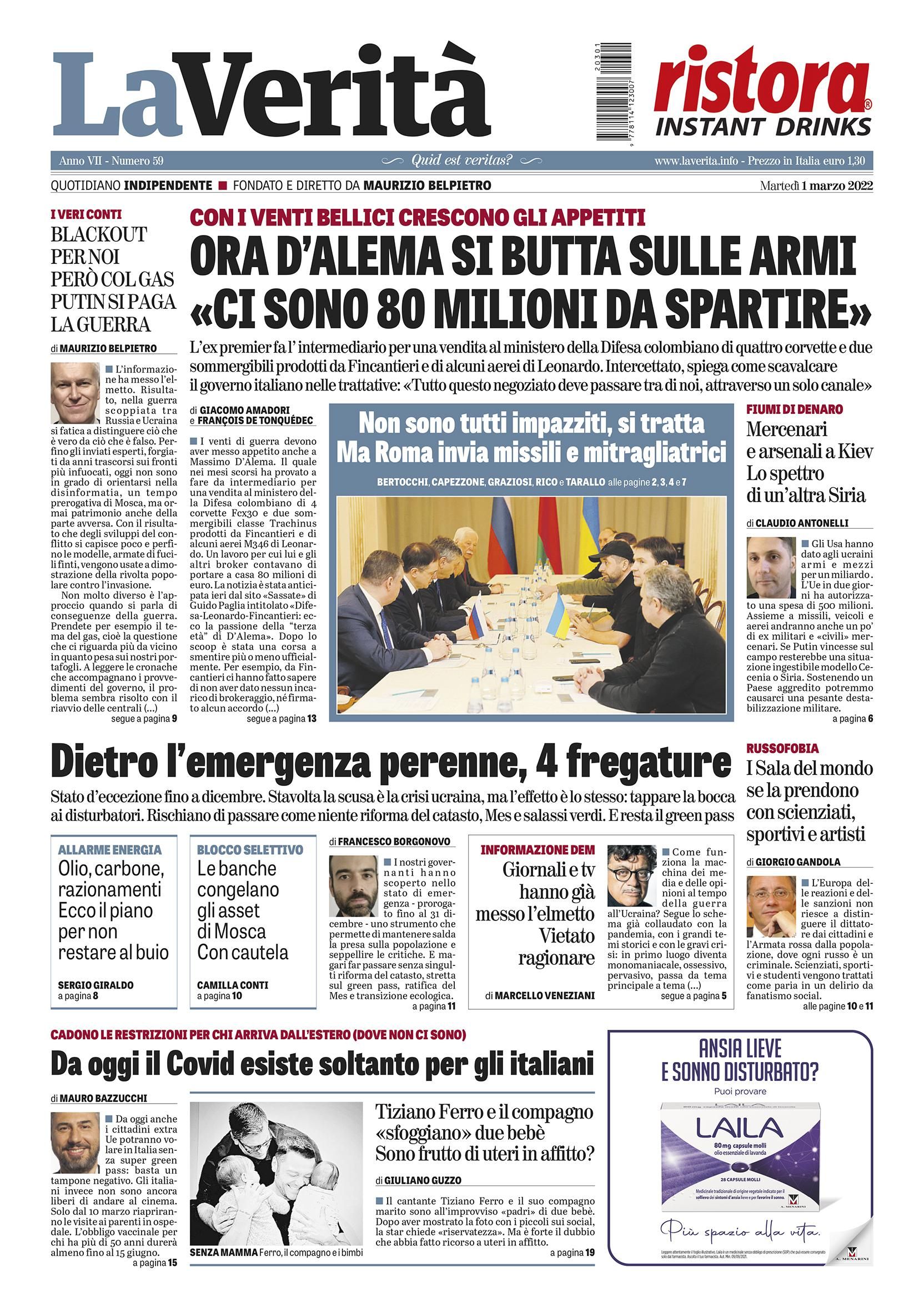 Oggi in edicola