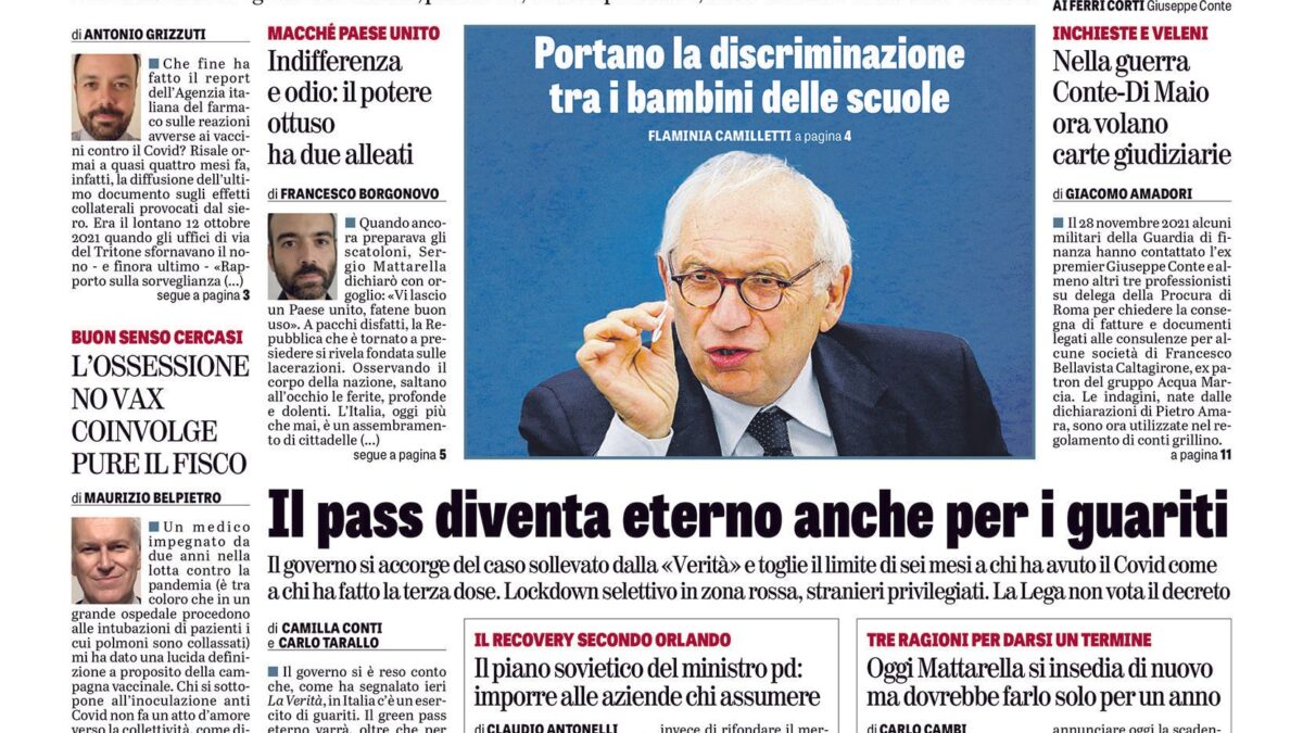 Oggi in edicola