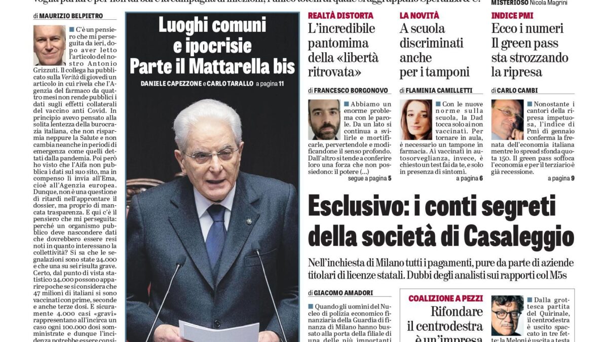 Oggi in edicola