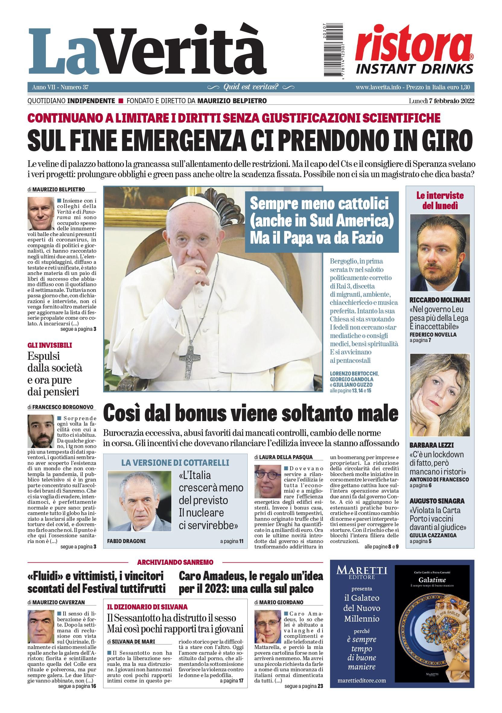 Oggi in edicola