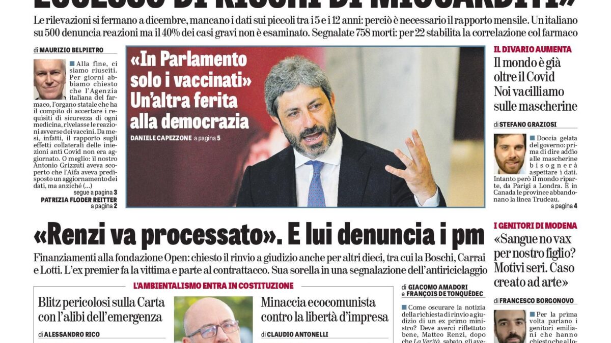 Oggi in edicola