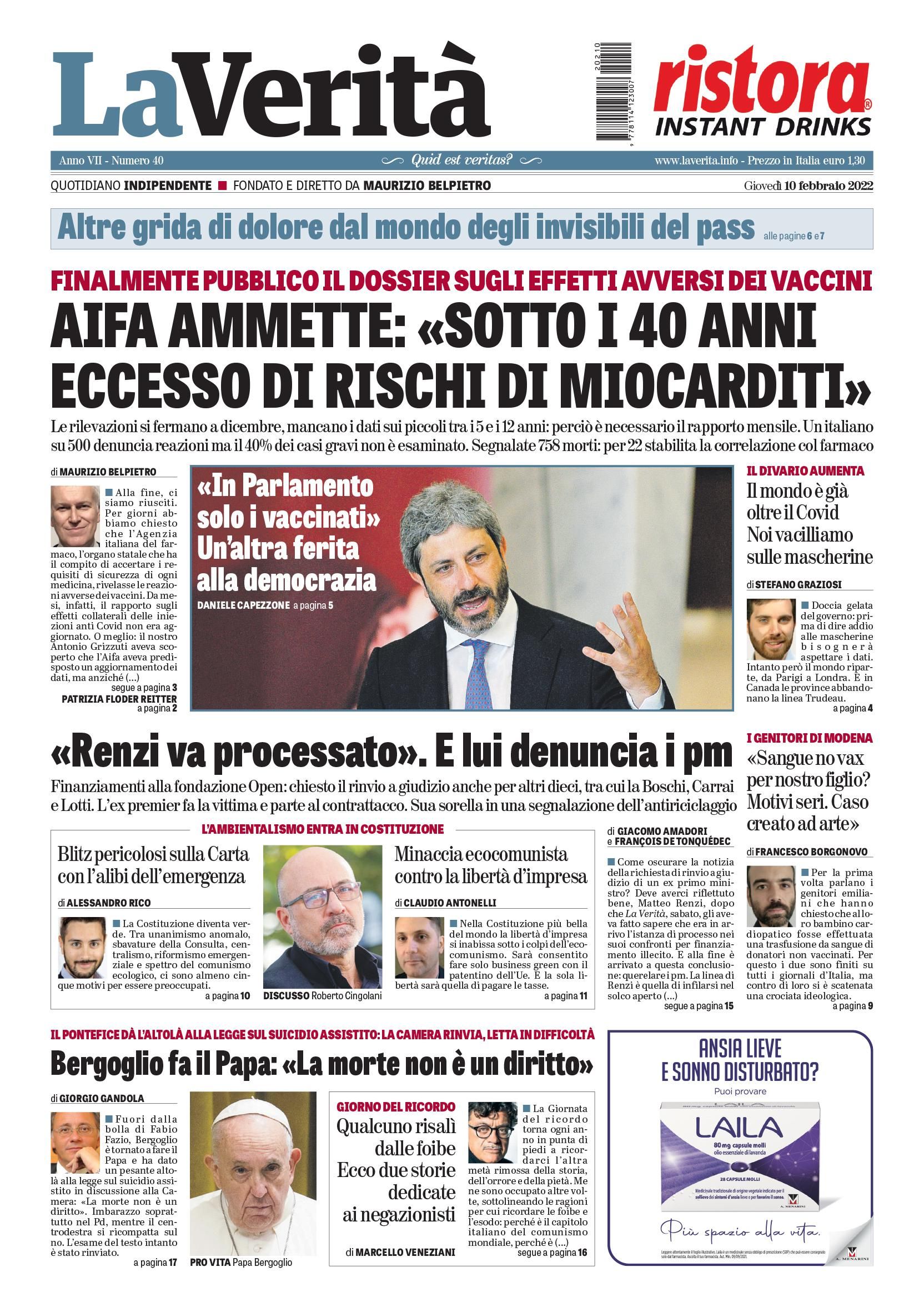 Oggi in edicola