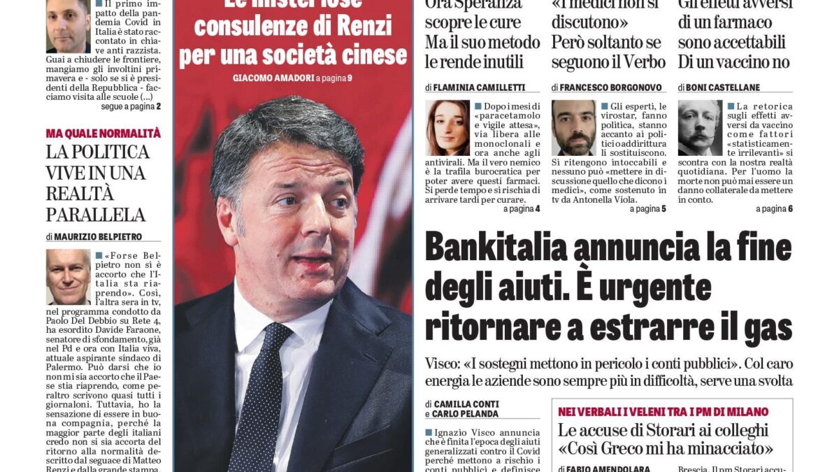 Oggi in edicola