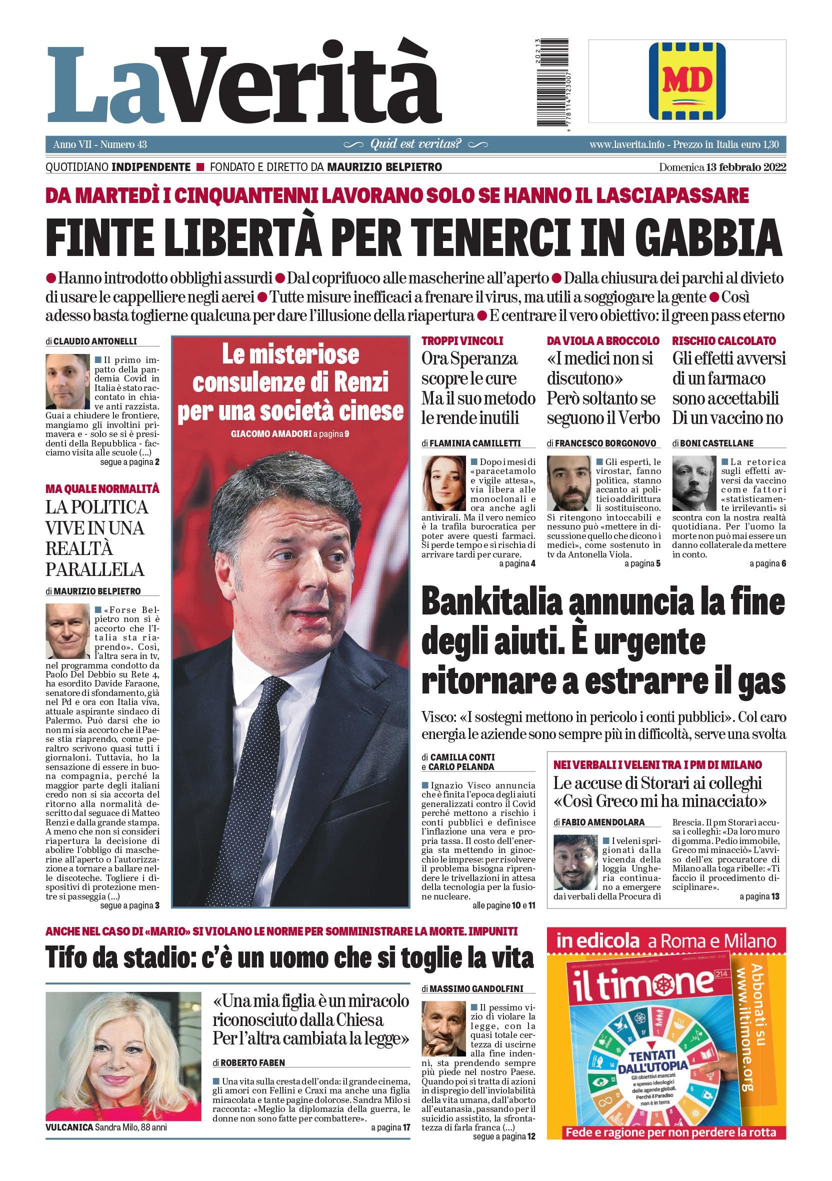 Oggi in edicola