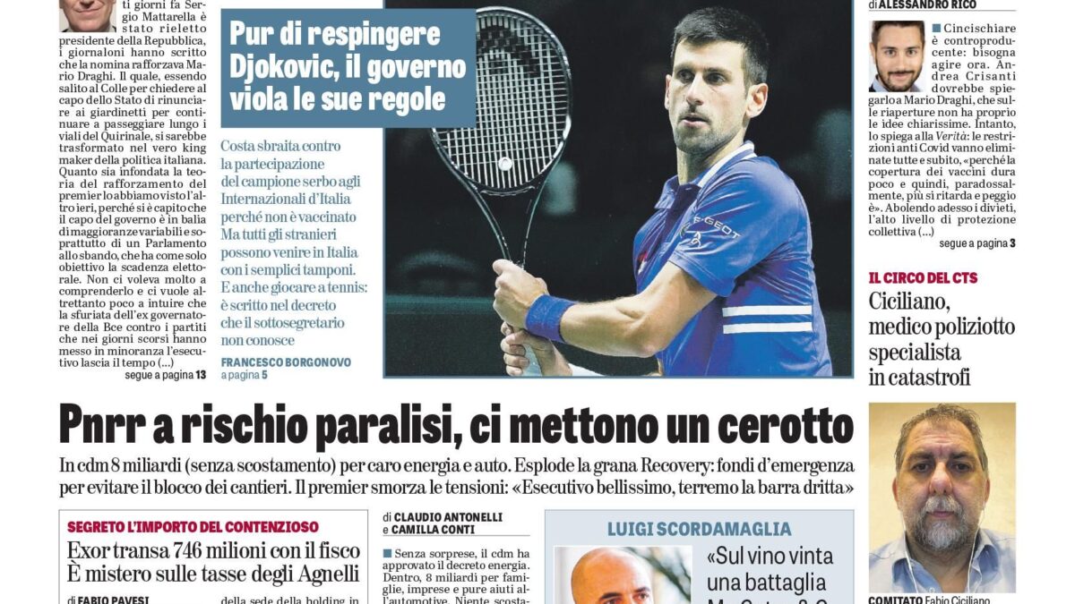 Oggi in edicola