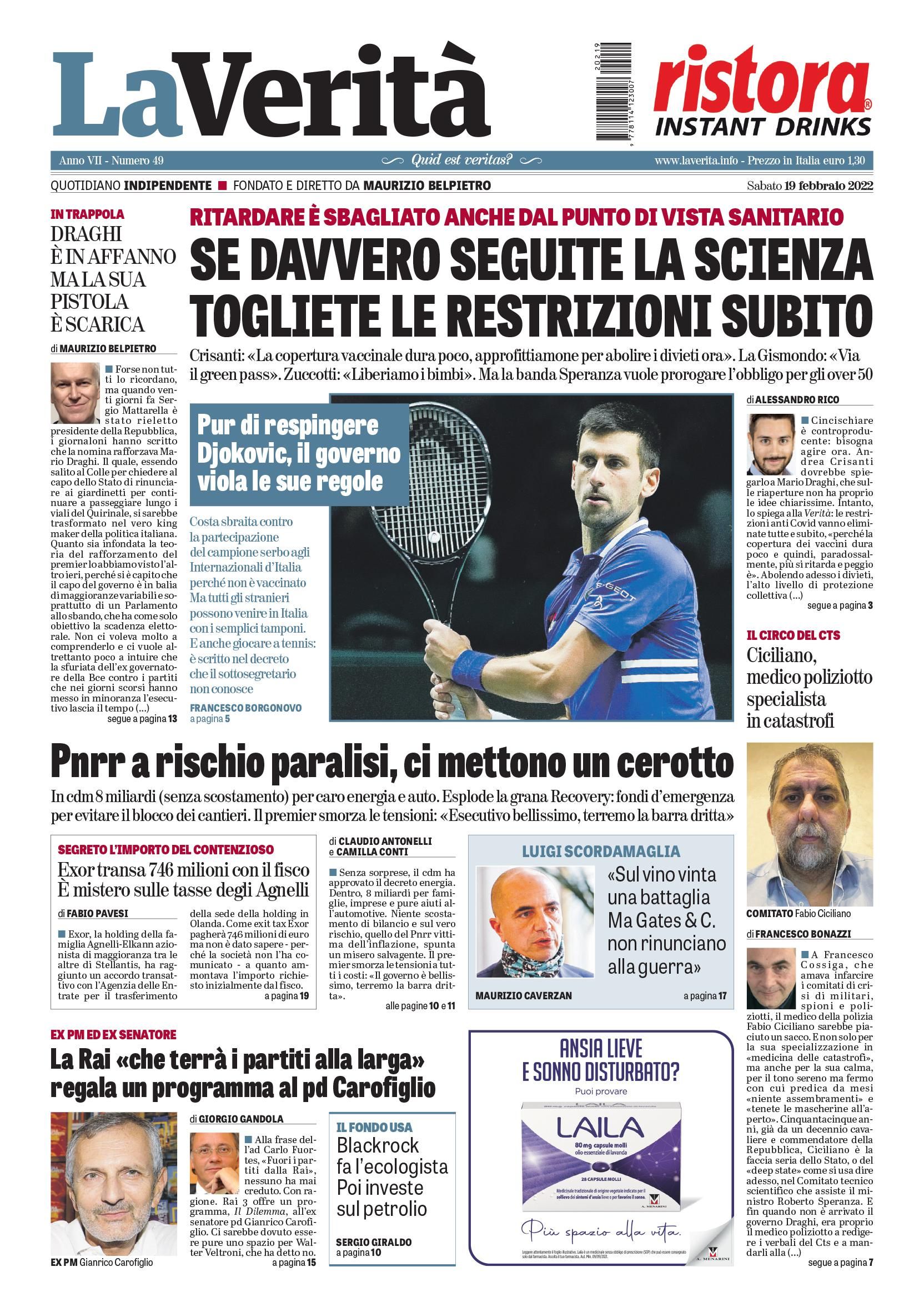 Oggi in edicola