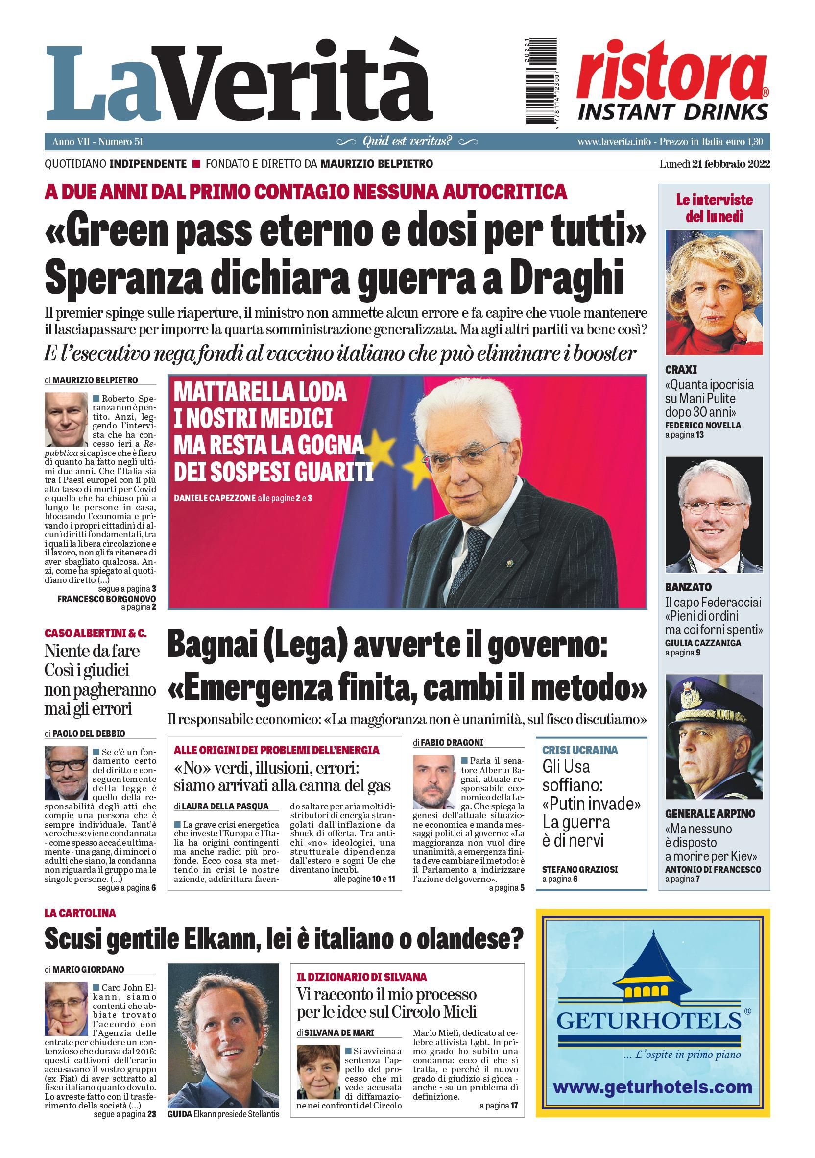 Oggi in edicola