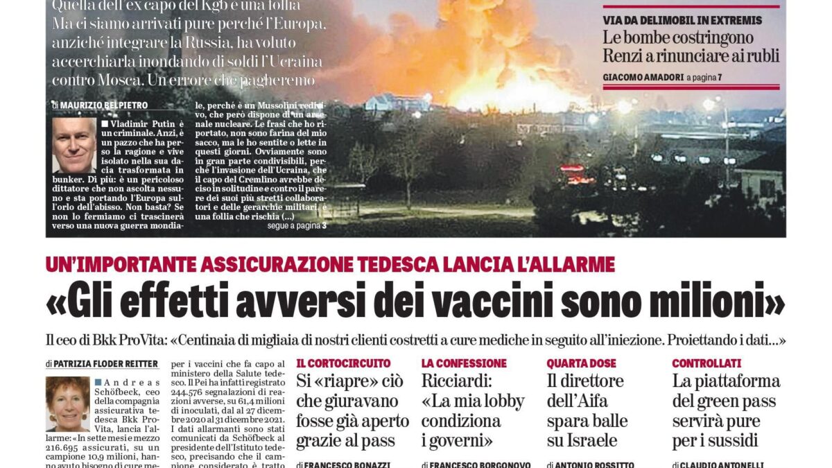 Oggi in edicola