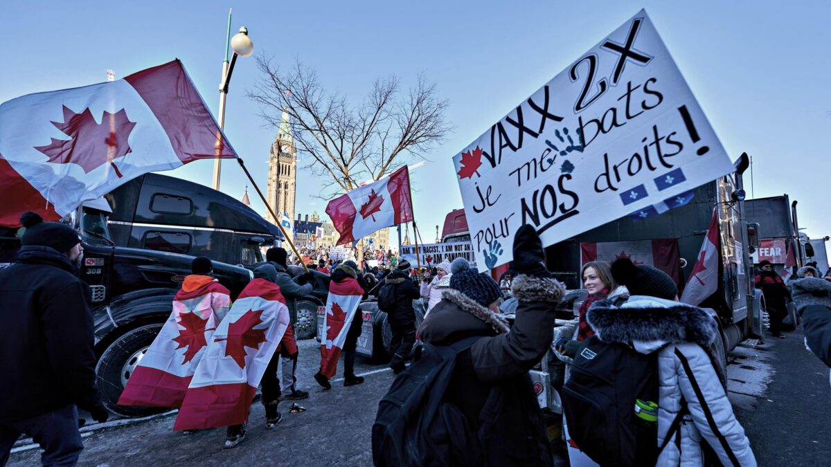 Il Canada vieta di dare da mangiare ai camionisti che stanno protestando