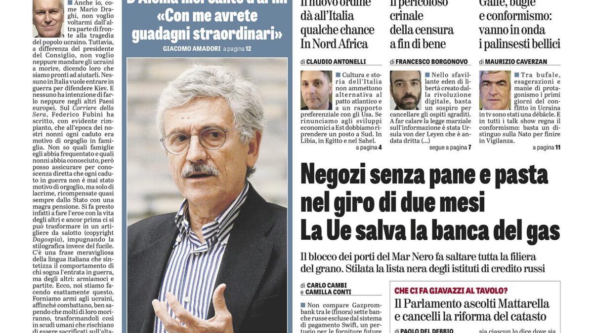 Oggi in edicola