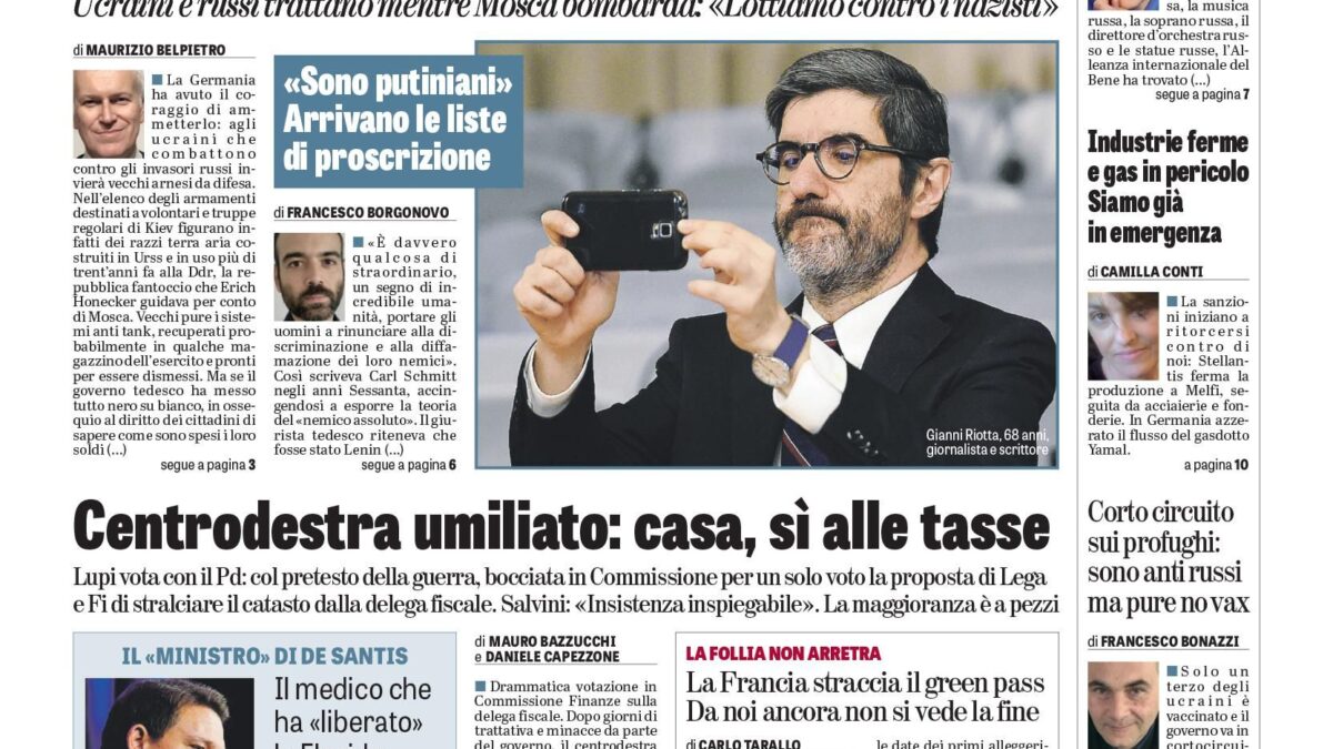 Oggi in edicola