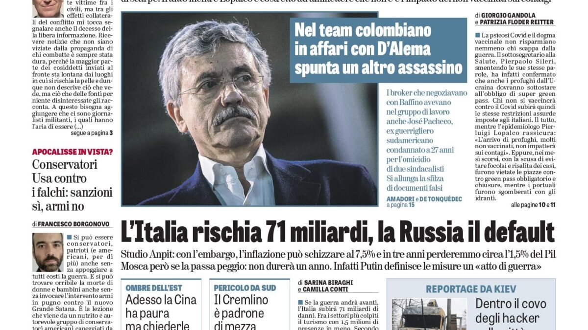 Oggi in edicola