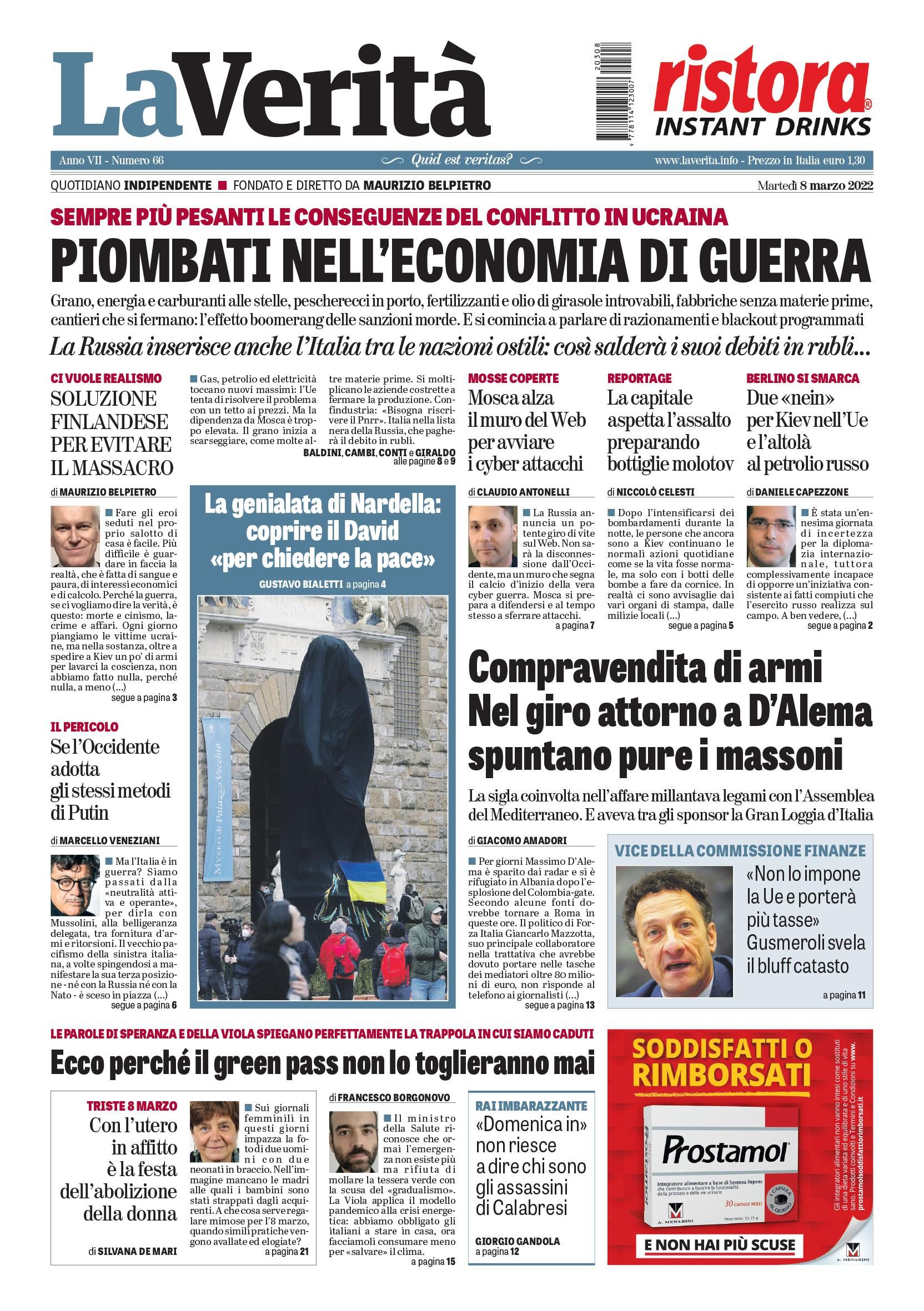 Oggi in edicola