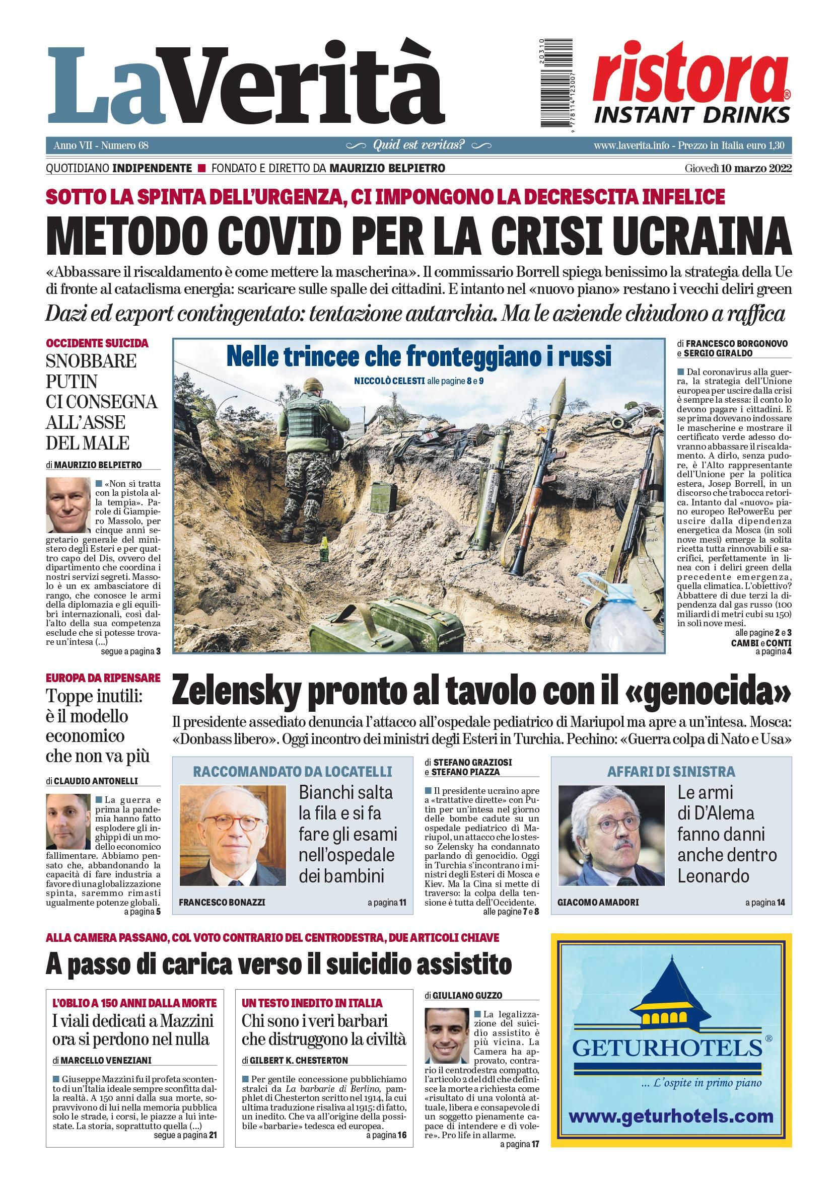 Oggi in edicola
