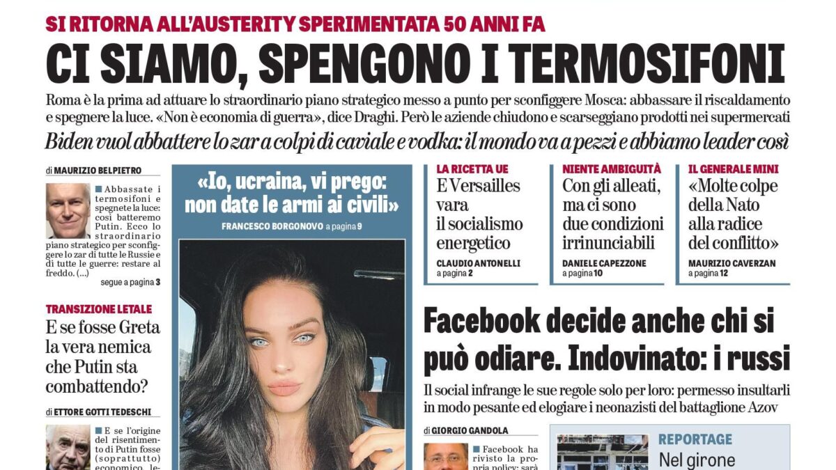 Oggi in edicola