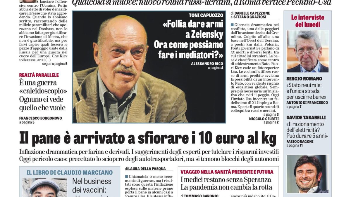 Oggi in edicola