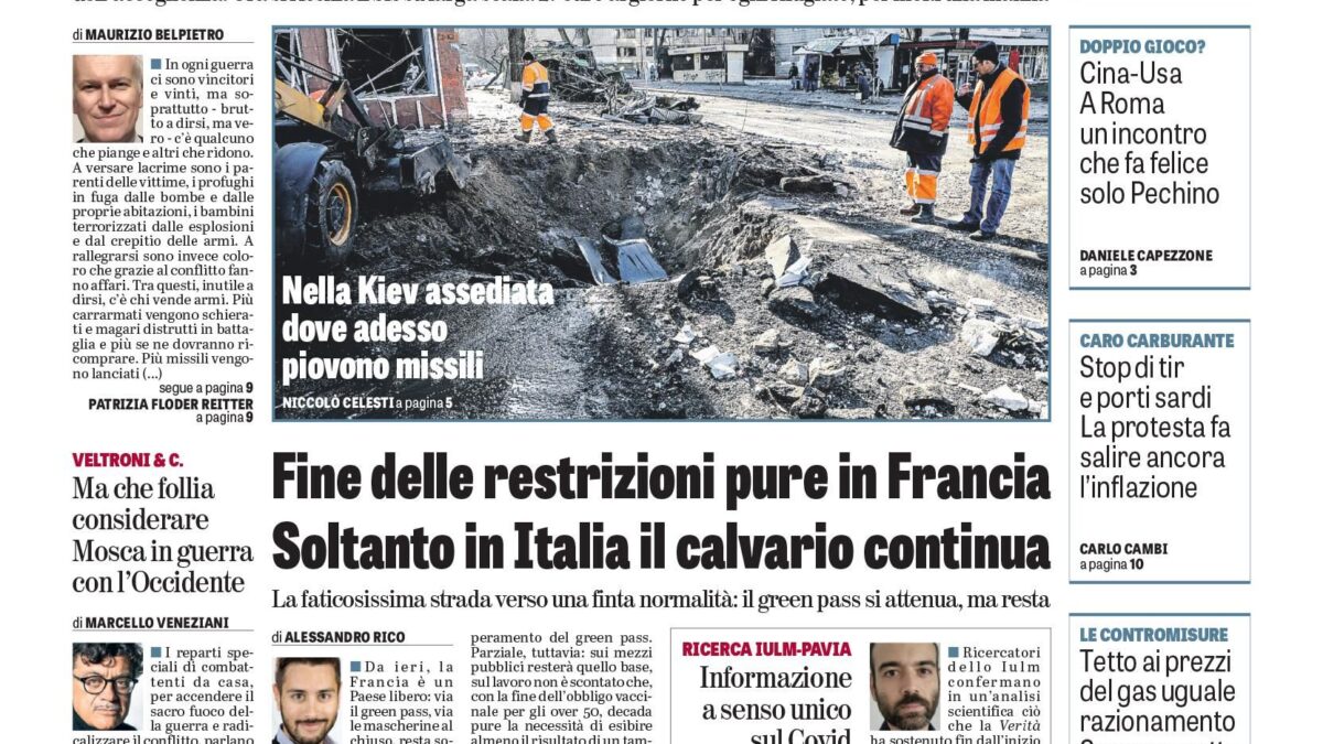 Oggi in edicola