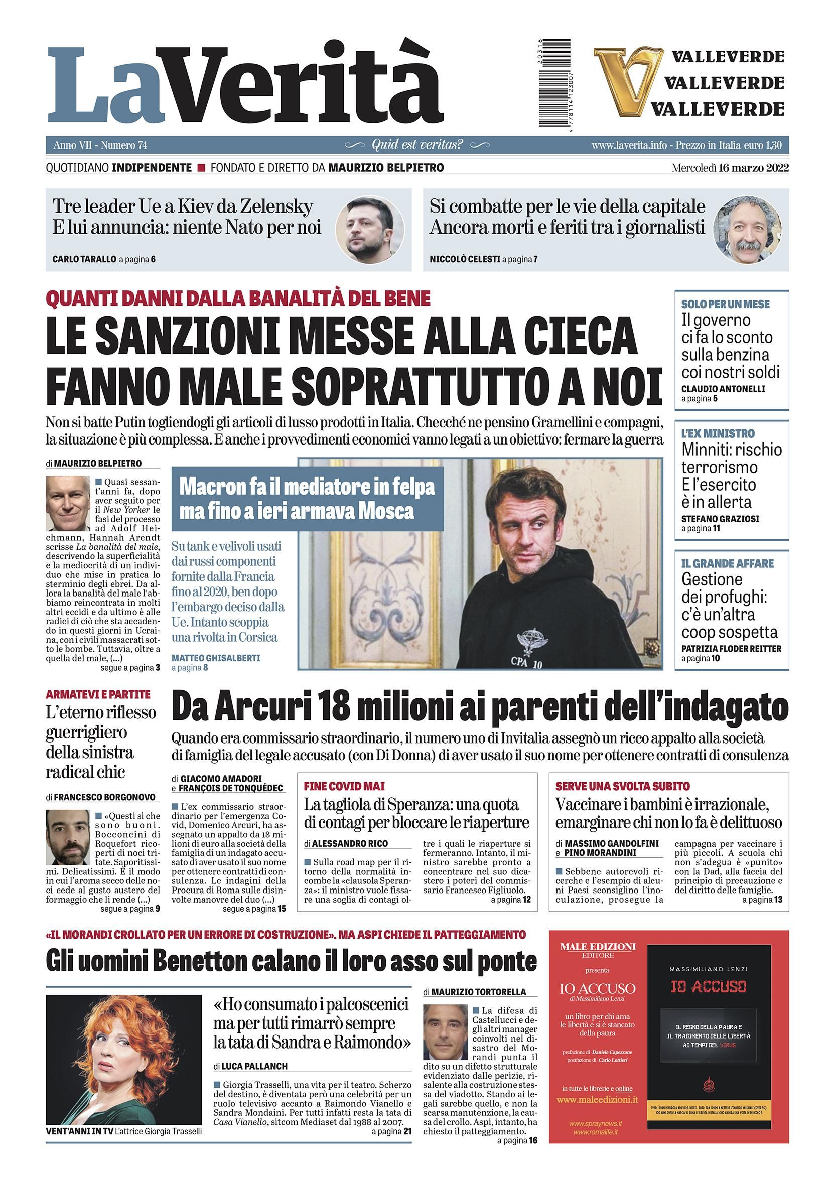 Oggi in edicola