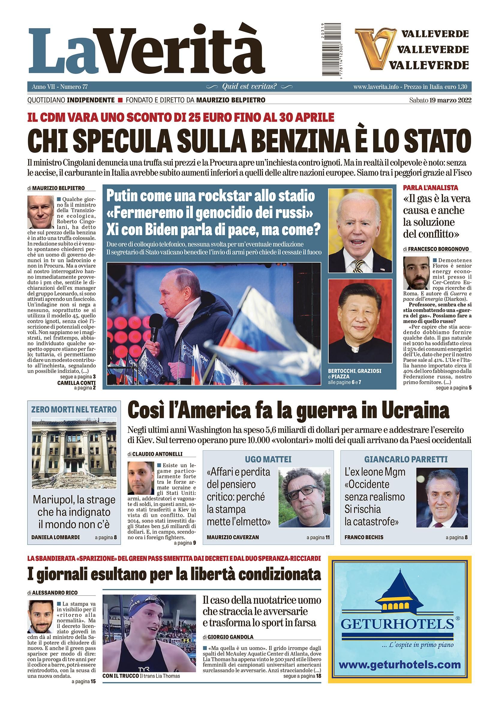 Oggi in edicola