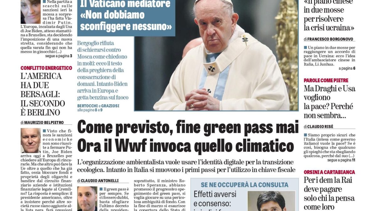 Oggi in edicola