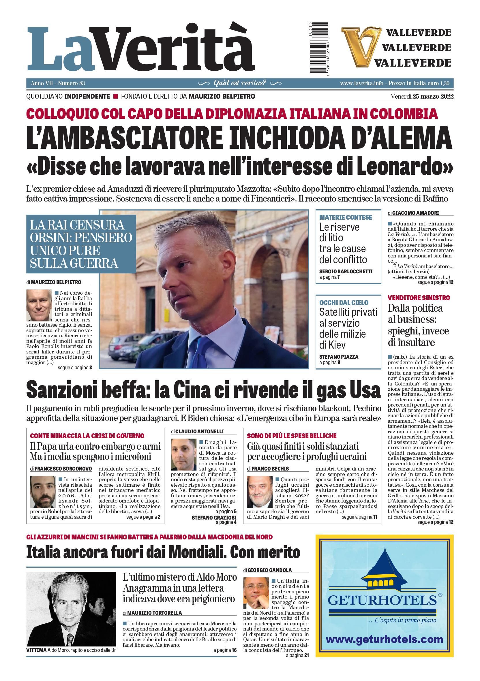 Oggi in edicola