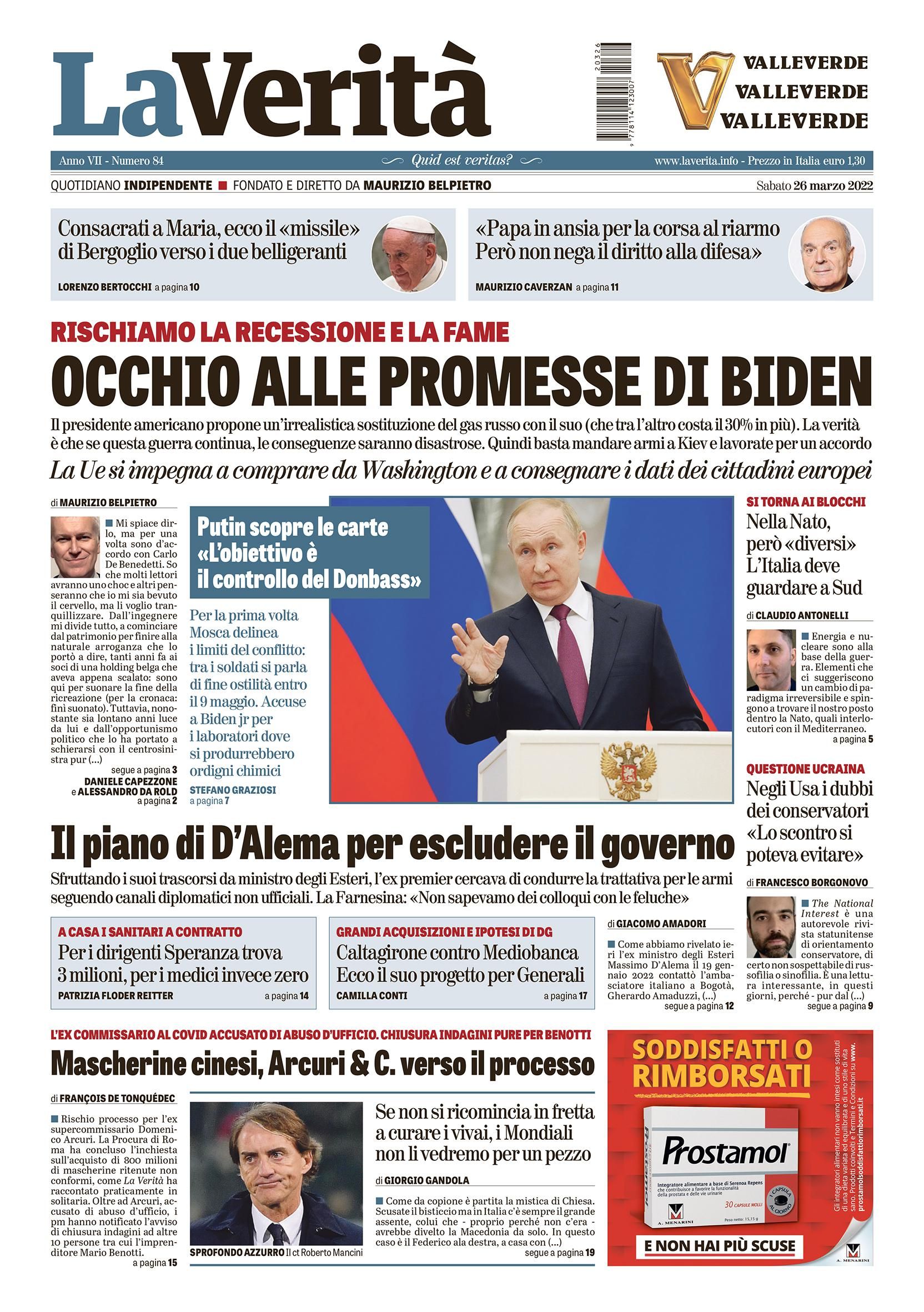 Oggi in edicola