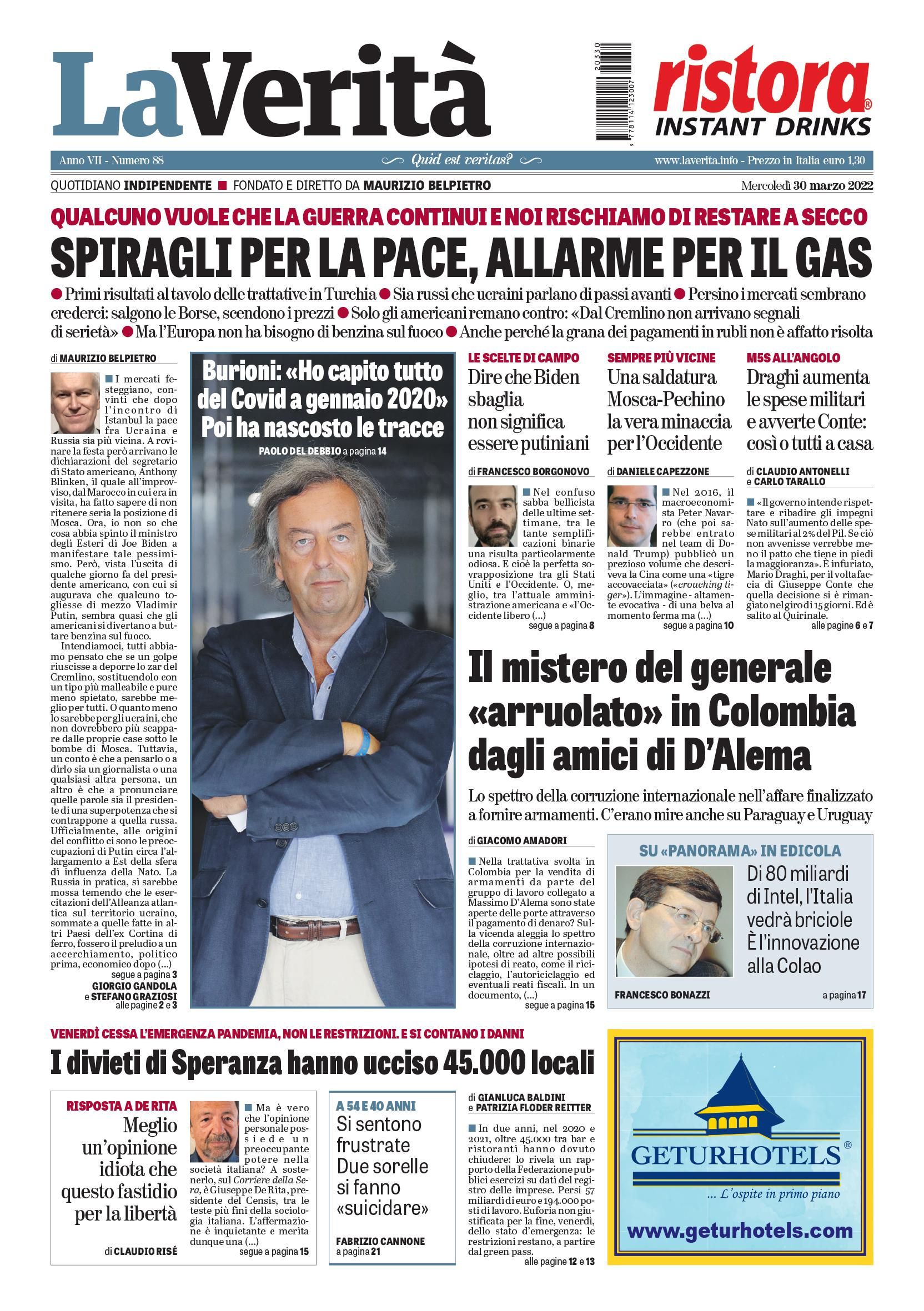 Oggi in edicola