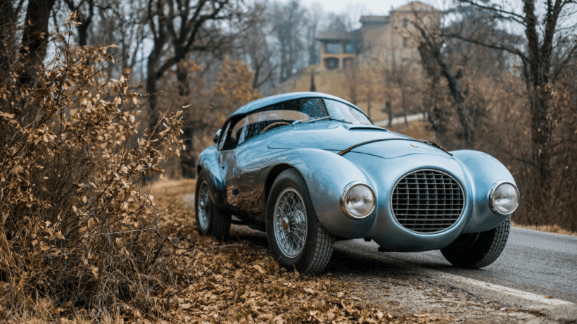 Una Ferrari 166 «Uovo» della padovana Fontana. Battuta all'asta per 4,5 milioni di dollari nel 2017 (Sotheby's)